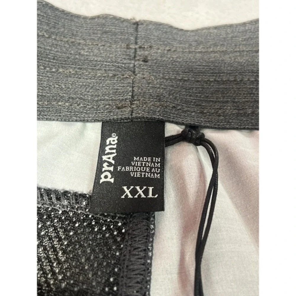 prAna Shorts Mens‎ XXL Charcoal Gray Striped Slope Short Outdoors Hiking Stretch